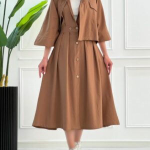 کت سارافون یقه ایستاده